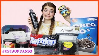 24 Hours Eating Only Black Foods / JustJordan33