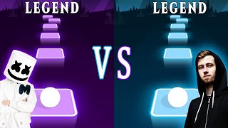 Alone  Marshmello VS Alan Walker  Faded Which is better? | Tiles Hop EDM Rush! |