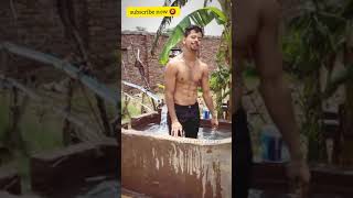 Siddharth Nigam Desi Bath In The Tube Well