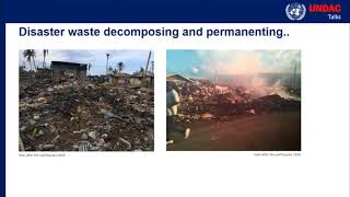 Undac Talks Episode 3 - Disaster Waste Management With Camila Andersson