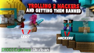 Trolling and Banning 2 Hackers in Bedwars