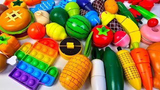 Oddly Satisfying Video-How To Cutting New Wooden Fruits And Vegetables Asmr - Cutting Plastic Fruits