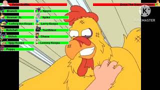 Peter Griffin Vs Ernie The Giant Chicken With Healthbars Feat. Branch Team 22