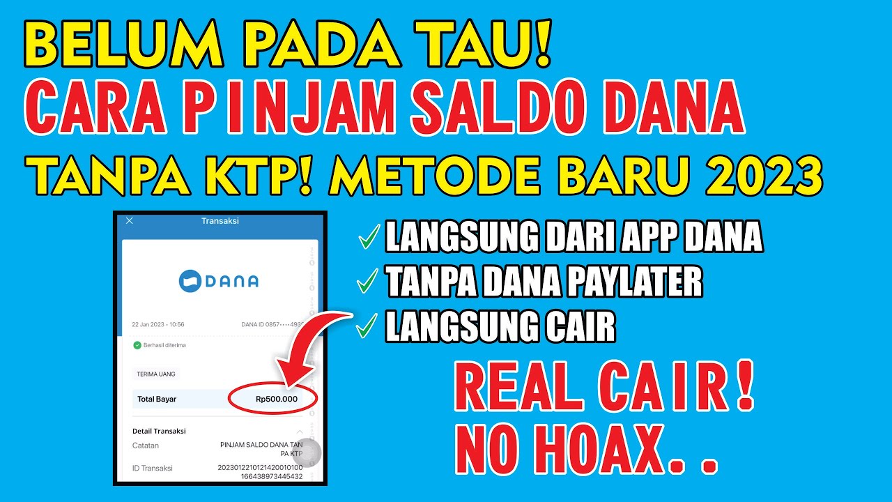 3 WAYS WITHOUT KTP.! HOW TO BORROW FUND BALANCE DIRECTLY AT 3 WAYS WITHOUT KTP.! HOW TO BORROW FUND BALANCE DIRECTLY AT