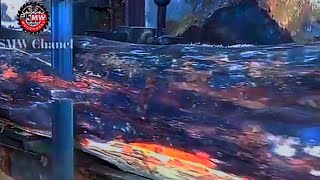 Sawing Soaked Wood That Lasts Hundreds Of Years In Sawmill