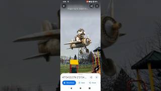 Amazing Doghead Plane In Gooogle Map 470422.5N 22154.7E