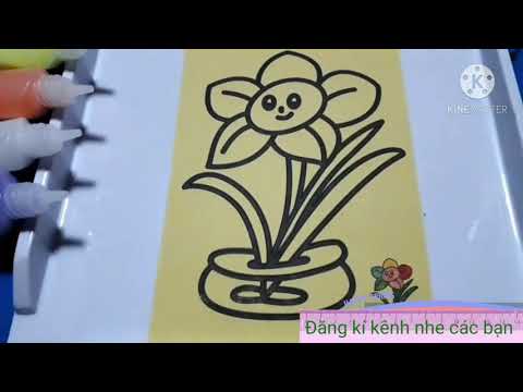 Tô màu tranh các bông hoa cười - Trò chơi tuổi thơ(#flowertv)