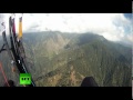 Amazing video: Vulture rams paraglider mid-air, both survive