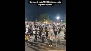 Antalyada 1923 Kişi Aynı Anda Zeybek Oynadı.