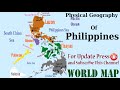 Physical Geography of Philippines (Map of Philippines)/ {Learn Geography}