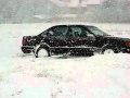 Audi 100 Quattro Stucks in deep snow