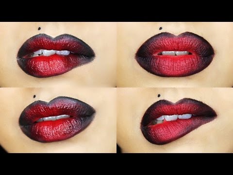 Как сделать чёрными губы Как сделать чёрными губы