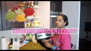 Cooking Sudani Food - Molokheeya (Jews Mellow) | Leina Elfaki