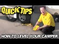 HOW TO LEVEL YOUR CAMPER | Pete's RV Quick Tips (CC)