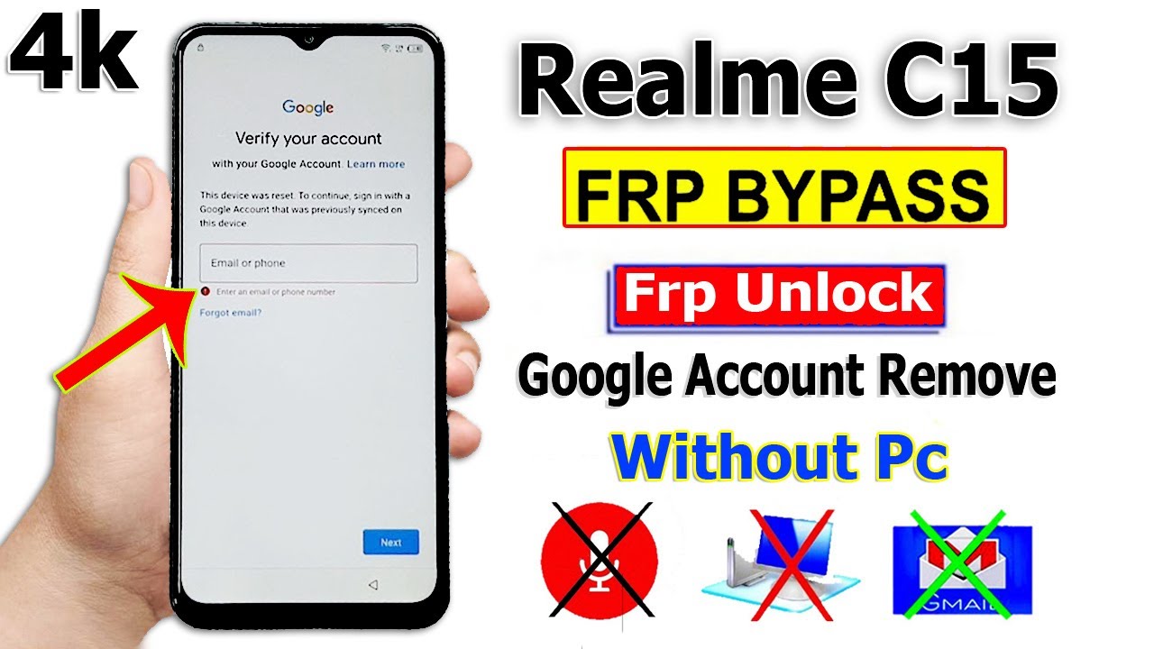 Realme C15 Reset Google Account Lock Android 12 | Hard Realme C15 Reset Google Account Lock Android 12 | Hard