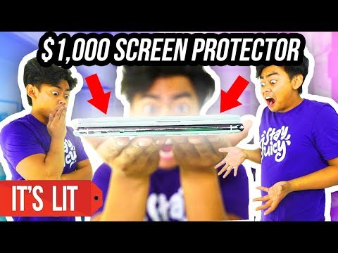 $1 VS $1000 iPhone X SCREEN PROTECTOR!