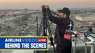 Behind the Scenes of Airline Videos Live at LAX