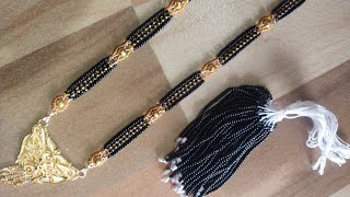 Long Mangalsutra Kaise Banayemangalsutra Design Banane Ka Tarikablack Beads Mangalsutra Design