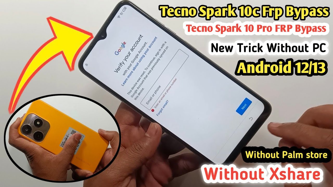 Tecno Spark 10c Frp Bypass New Update | Android 12/13 | Tecno Spark 10c Frp Bypass New Update | Android 12/13 |