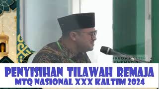 Penyisihan Tilawah Remaja Mtq Nasional X Kaltim 2024