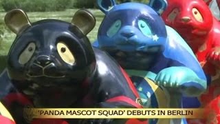 Chinese "panda mascot squad" debuts in Berlin
