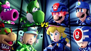 Mario Strikers Battle League - Team Mario Vs. Team Yoshi Hard Cpu