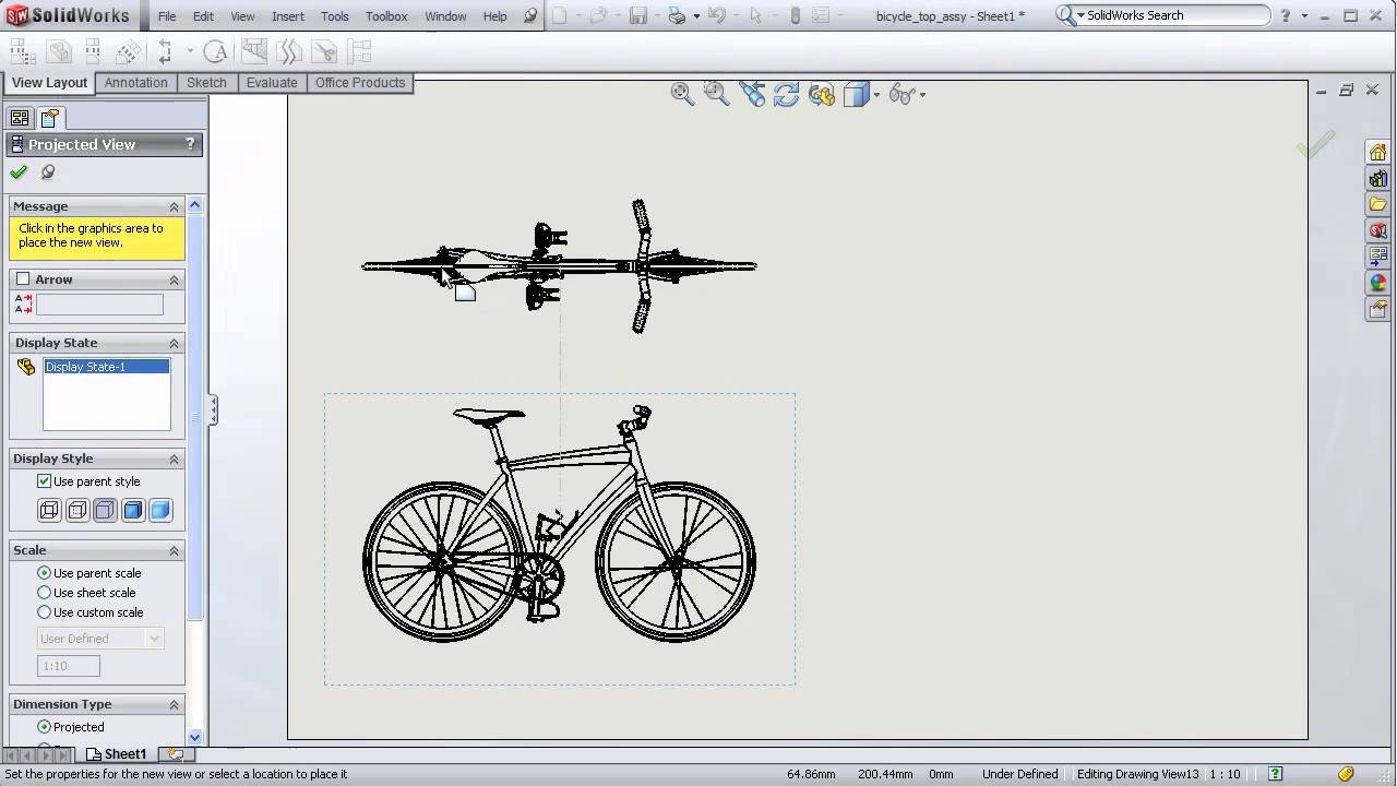 dsid129, project 9, bike assembly, simple drawing - part 2