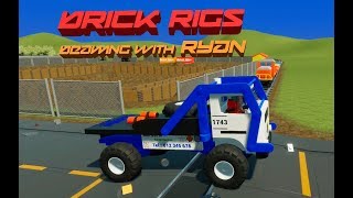 Lego Bulldozer, Cars & Trucks vs. Lego Train - Brick Rigs Gameplay