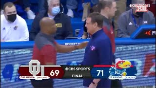 Oklahoma Vs No. 8 Kansas Mens Basketball Highlights
