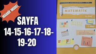 6. Sinif Matemati̇k Ders Ki̇tabi Sayfa 14,15,16,17,18,19 Ve 20 Cevaplari Yeni̇ Maari̇f Model