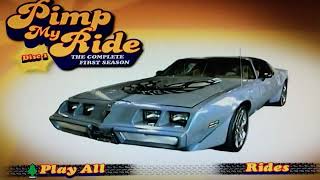Pimp My Ride - Season One Dvd Main Menu.
