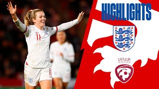 England 20-0 Latvia | Record Breaking Lionesses Hit TWENTY Past Latvia! | Highli