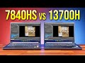 Best Laptop CPU 2023? AMD Ryzen 7 7840HS vs Intel i7-13700H