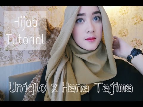 UNIQLO x Hana Tajima 3 Ways Hijab Tutorial | raudhach - YouTube
