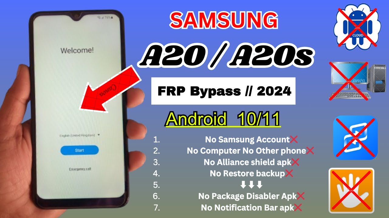 Samsung A20/A20s Android 10/11 FRP Bypass || 2024 Samsung A20/A20s Android 10/11 FRP Bypass || 2024