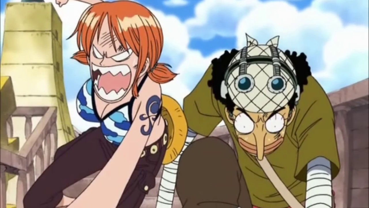 One piece moments drôles (funny) les colères de Nami - YouTube
