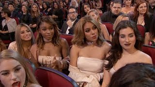 Fifth Harmony Watching Ex-Member Camila Cabello Perform \