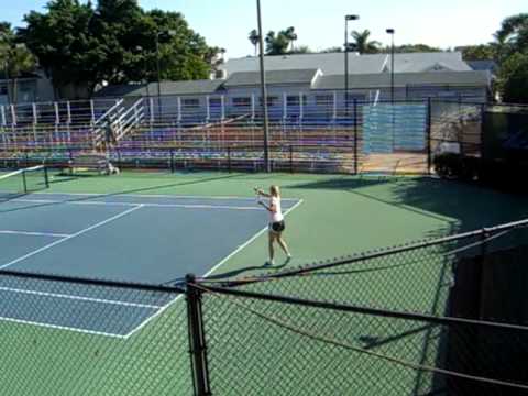 Maria Sharapova at Nick Bollettieri Tennis Academy