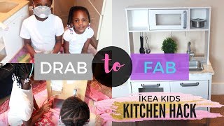 KIDS DIY UPCYCLE | IKEA DUKTIG KITCHEN HACK | MeeMee and YaYa