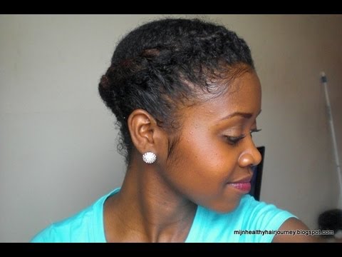 Quick protective natural hairstyle - YouTube