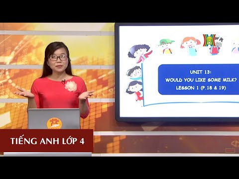 MÔN TIẾNG ANH - LỚP 4 | UNIT 13: WOULD YOU LIKE SOME MILK? - LESSON 1 | 19H45 NGÀY 30.03.2020