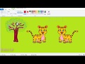 Học vẽ Paint trên máy tính// Vẽ con hổ vằn// How to draw the TIGER on the computer
