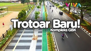 Yuk Jalan Kaki, Trotoar GBK Kini Macam di Singapura