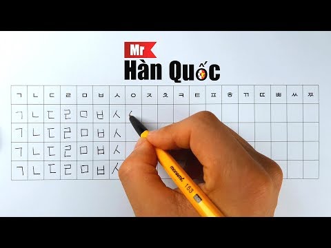 Cách viết tiếng Hàn