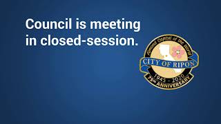 May 29, 2020 Ripon City Council Meeting