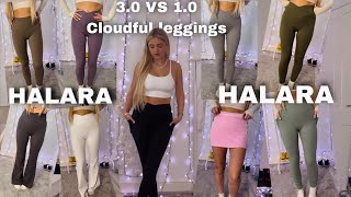 Halara Leggings Haul | Cloudful 3.0 Vs 1.0 Differences?!