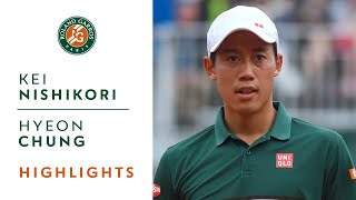 Kei Nishikori V Hyeon Chung Highlights - Mens Round 3 2017 I Roland-Garros