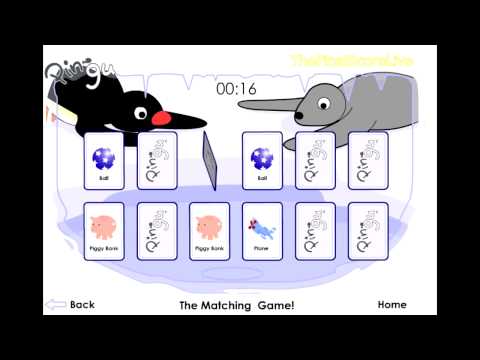 Pingu Matching Pairs Game