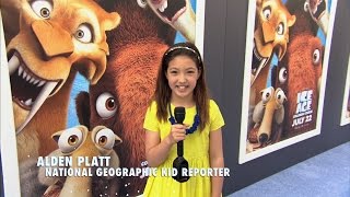 Ice Age Collision Course Red-Carpet Interviews With National Geographic Kid Reporter