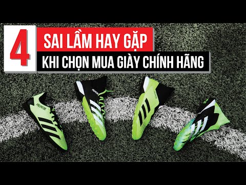 4 SAI LẦM | HAY GẶP | KHI LẦN ĐẦU MUA GIÀY BÓNG ĐÁ CHÍNH HÃNG